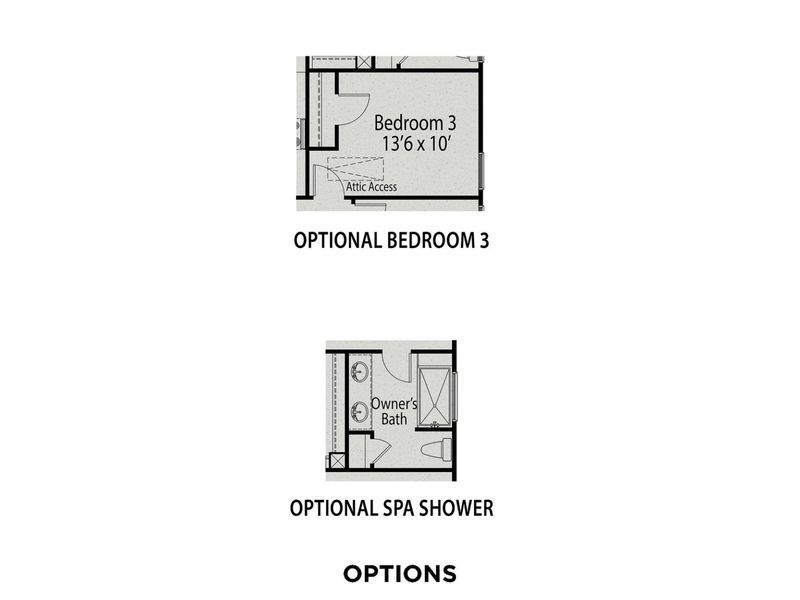 2D floor plan layout for the The Carter B by Davidson Homes LLC in Wellers Knoll, Lillington, NC (Image 5).