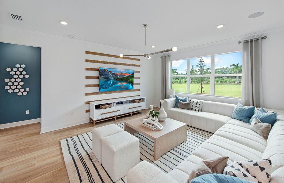 Furnished interior view inside a new home in Harbor Isle, Vero Beach (Image 6).