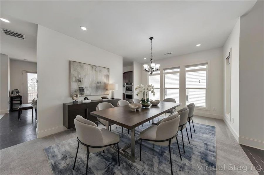Furnished interior view inside a new home in , Woodstock (Image 17).
