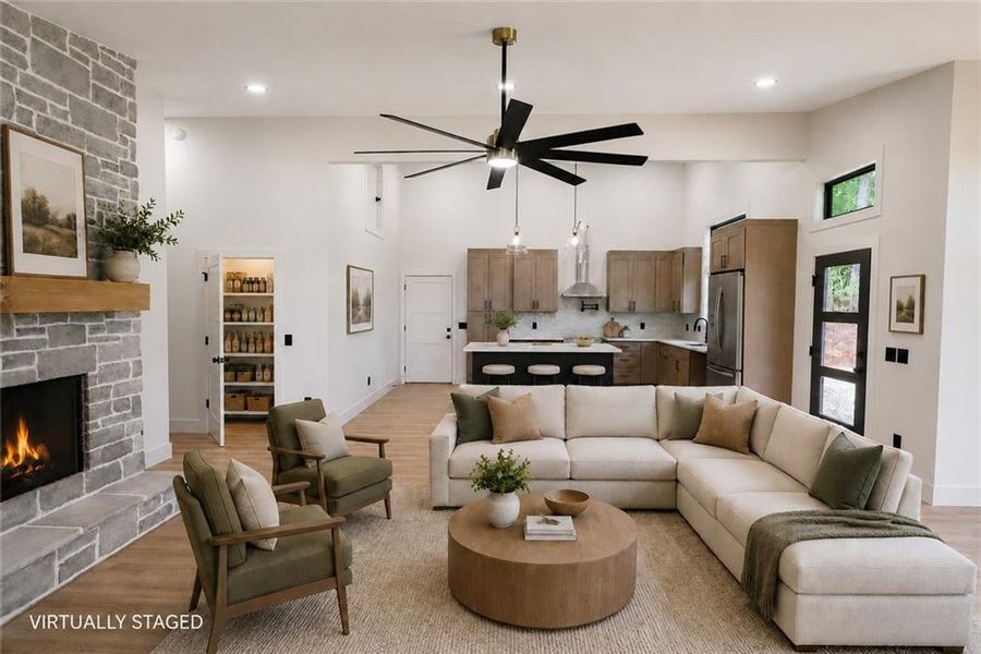 Furnished interior view inside a new home in , Blairsville (Image 11).