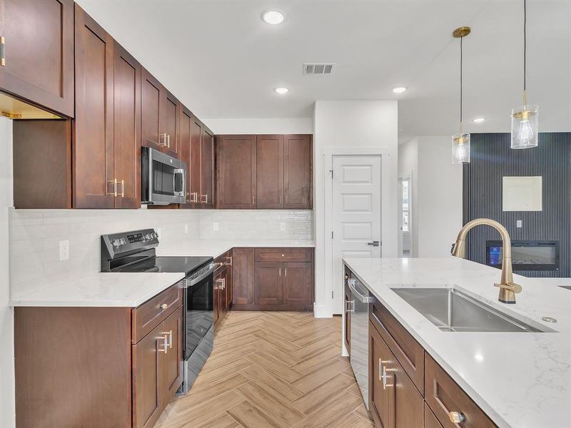 Furnished interior view inside a new home in , Granbury (Image 7). Furnished interior view inside a new home in , Granbury (Image 7).