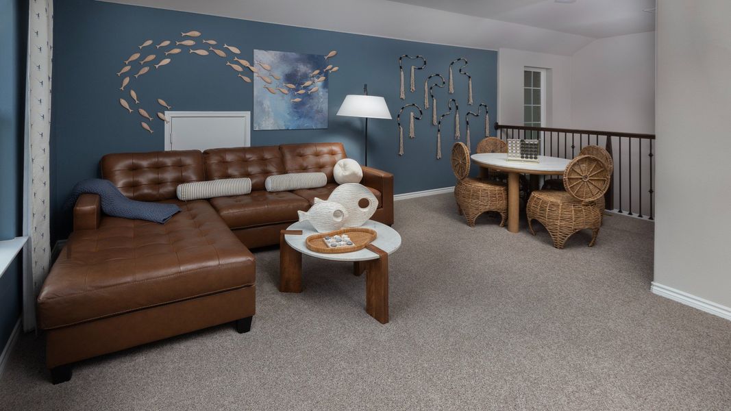 Representative furnished interior of a home built from the The Campbell by Legend Homes in Bluestem, Brookshire (Image 12).