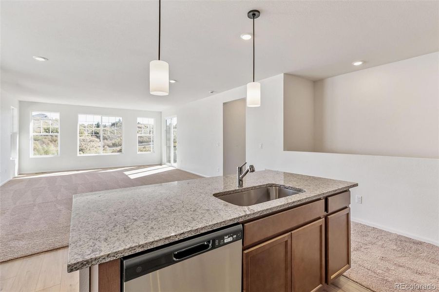 Furnished interior view inside a new home in Terrain Oak Valley, Castle Rock (Image 9).