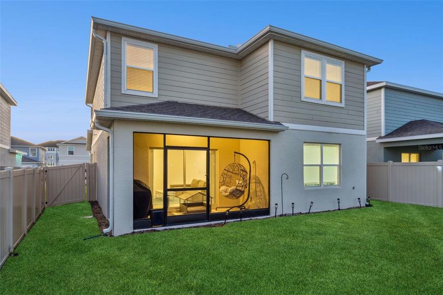 Exterior details and patio area of a home in Belle Haven, Davenport (Image 24).