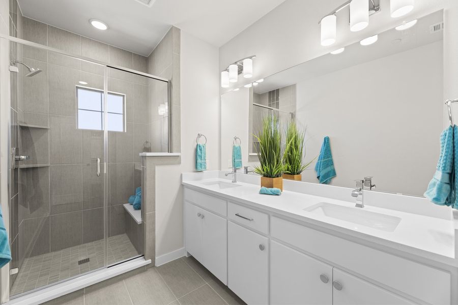 Furnished interior view inside a new home in Wildridge, Oak Point (Image 26).