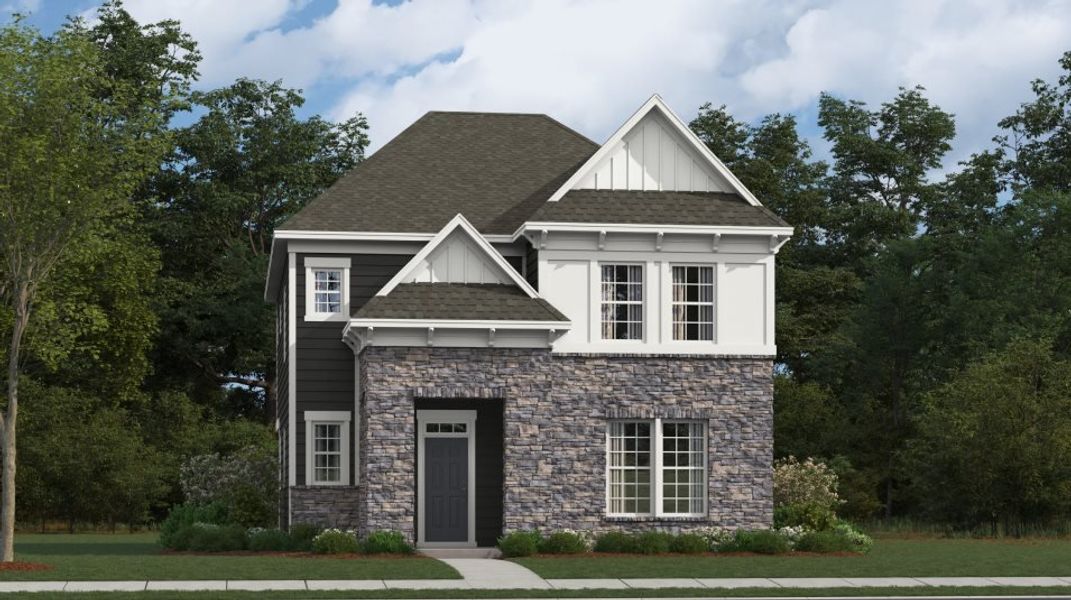 Representative exterior photo of a completed home built from the Elm by Lennar in Elizabeth: Arbor, Fort Mill, SC (Image 26).