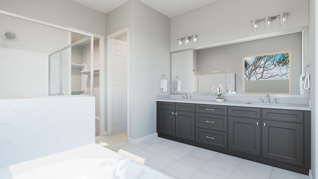 Representative furnished interior of a home built from the Iris Plan 60-1 by Tri Pointe Homes in Abel Ranch, Goodyear (Image 10).