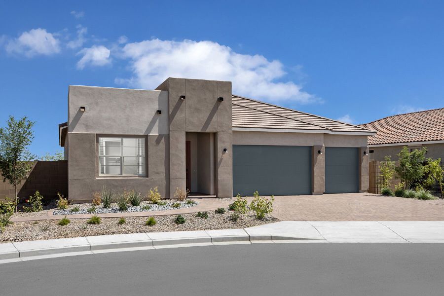 Representative exterior photo of a completed home built from the Crimson by Mattamy Homes in Rosewood Heights, San Tan Valley, AZ (Image 24).