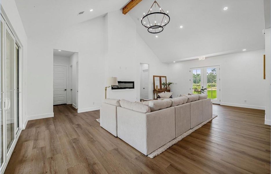 Furnished interior view inside a new home in , Conroe (Image 8). Furnished interior view inside a new home in , Conroe (Image 8).