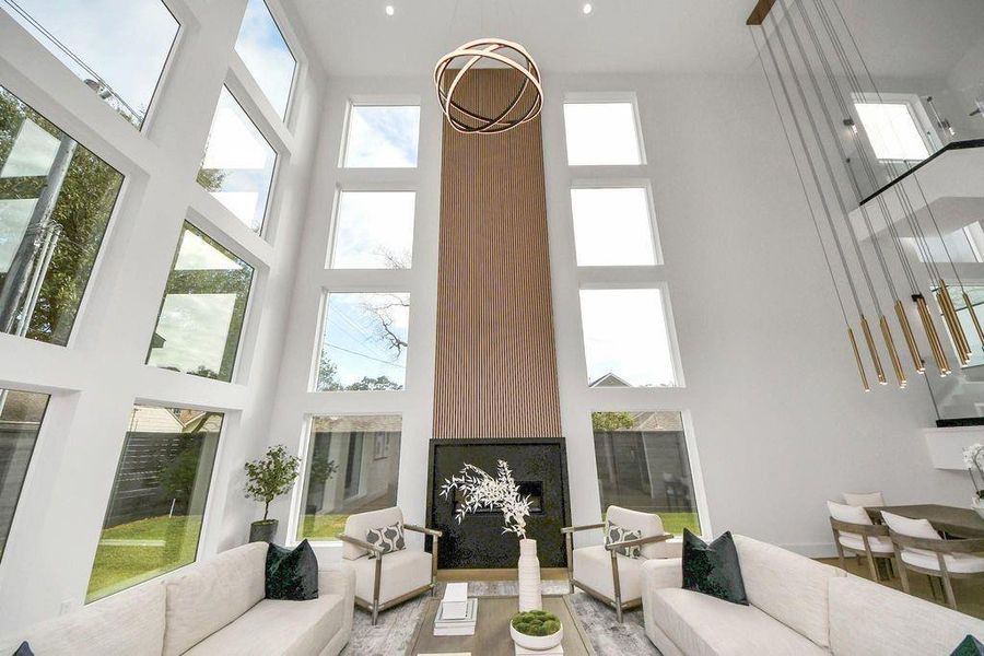 Furnished interior view inside a new home in , Houston (Image 9).