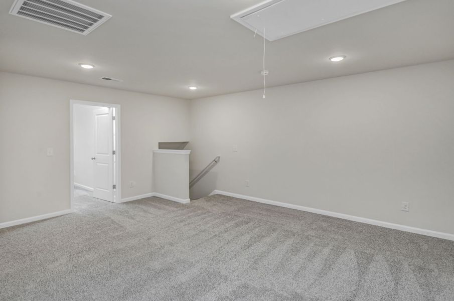 Representative unfurnished interior of a home built from the Harper by Veranda Homes in The Abbey at Trolley Run Station, Aiken (Image 22).
