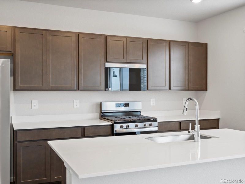 Furnished interior view inside a new home in Buffalo Highlands: The Canyon Collection, Commerce City (Image 10). Furnished interior view inside a new home in Buffalo Highlands: The Canyon Collection, Commerce City (Image 10).
