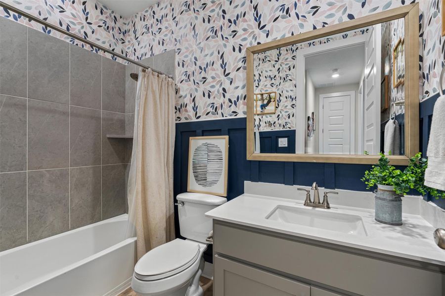 Furnished interior view inside a new home in Bryson, Leander (Image 8). Furnished interior view inside a new home in Bryson, Leander (Image 8).