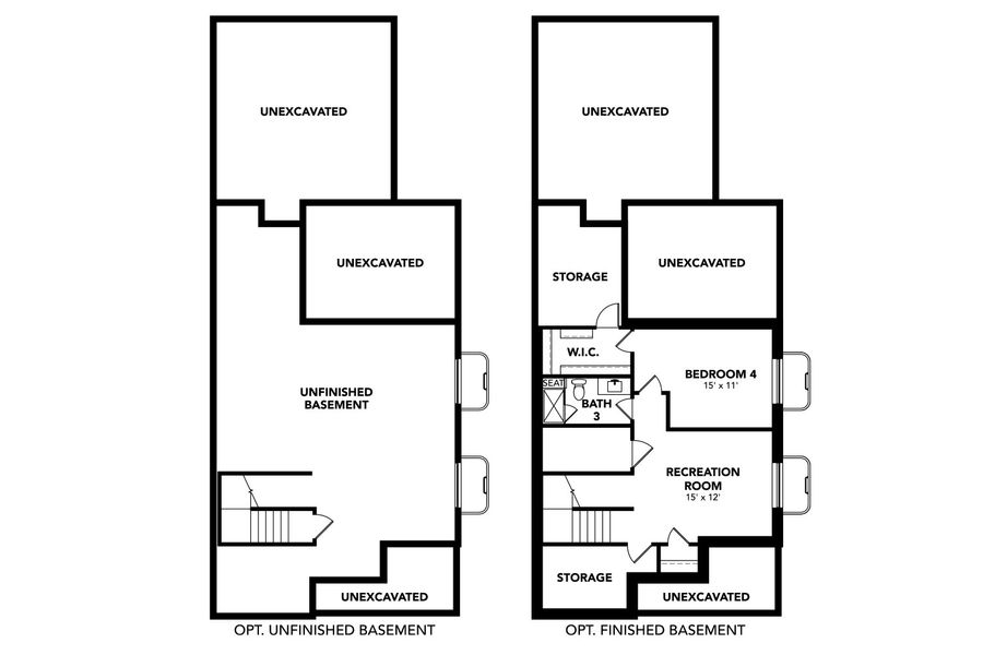 2D floor plan layout for the Keystone by Brightland Homes in Timnath Lakes, Timnath, CO (Image 3).