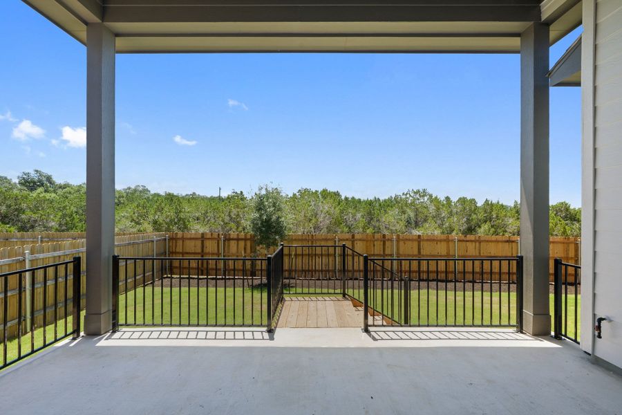 Exterior details and patio area of a home in Heritage, Dripping Springs (Image 28). Exterior details and patio area of a home in Heritage, Dripping Springs (Image 28).