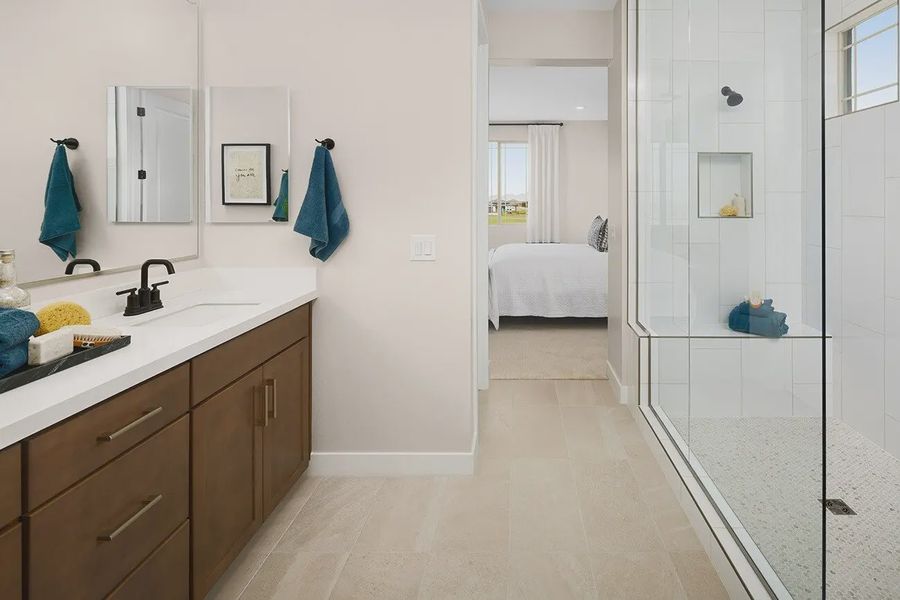 Furnished interior view inside a new home in The Estates at North Creek, Queen Creek (Image 9).