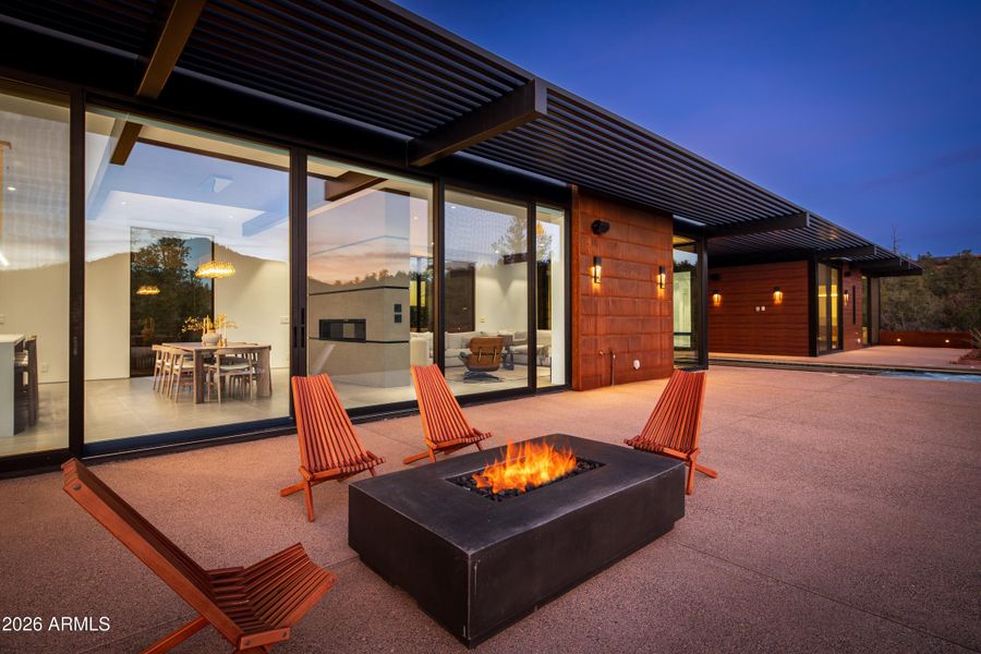 Built in Gas Fireplace