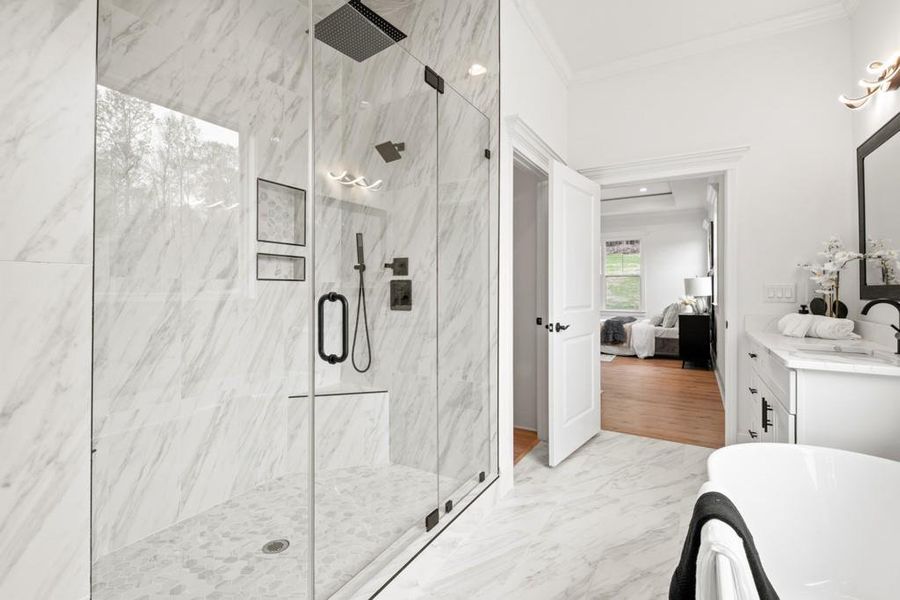 Furnished interior view inside a new home in , Dacula (Image 36).