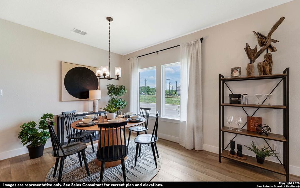 Furnished interior view inside a new home in Morgan Meadows, San Antonio (Image 8).