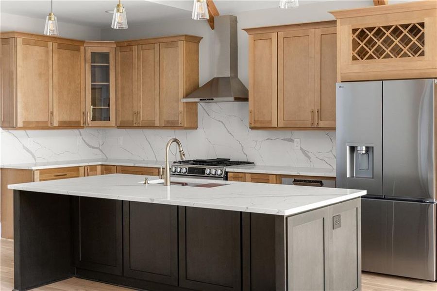 Furnished interior view inside a new home in , Dahlonega (Image 17).