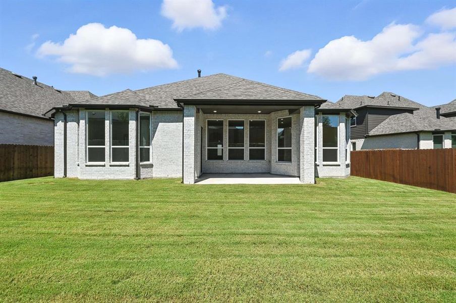 Front exterior of a new home in Thompson Farms: 60ft. lots, Van Alstyne, TX, highlighting curb appeal (Image 19). Front exterior of a new home in Thompson Farms: 60ft. lots, Van Alstyne, TX, highlighting curb appeal (Image 19).