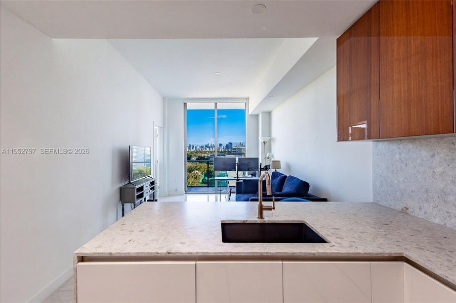 Furnished interior view inside a new home in Mr. C Residences, Miami (Image 4).