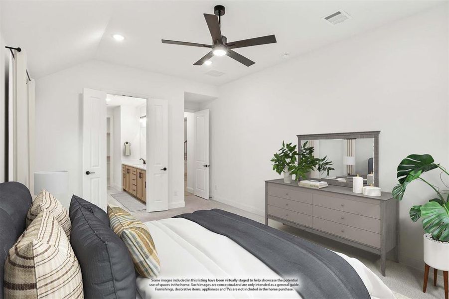 Furnished interior view inside a new home in Willow Wood, McKinney (Image 30).