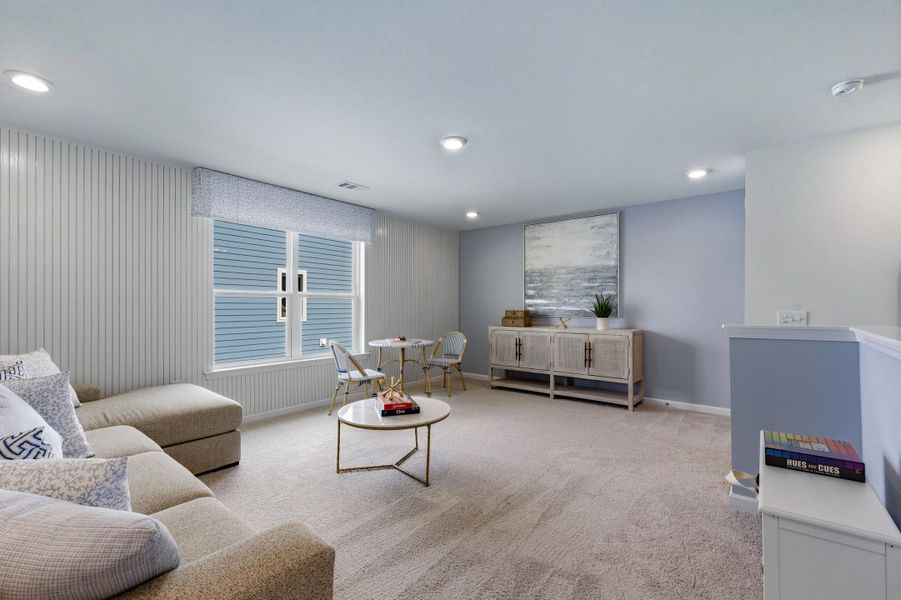 Representative furnished interior of a home built from the Leyland by Beazer Homes in Marshfield, Longs (Image 15).