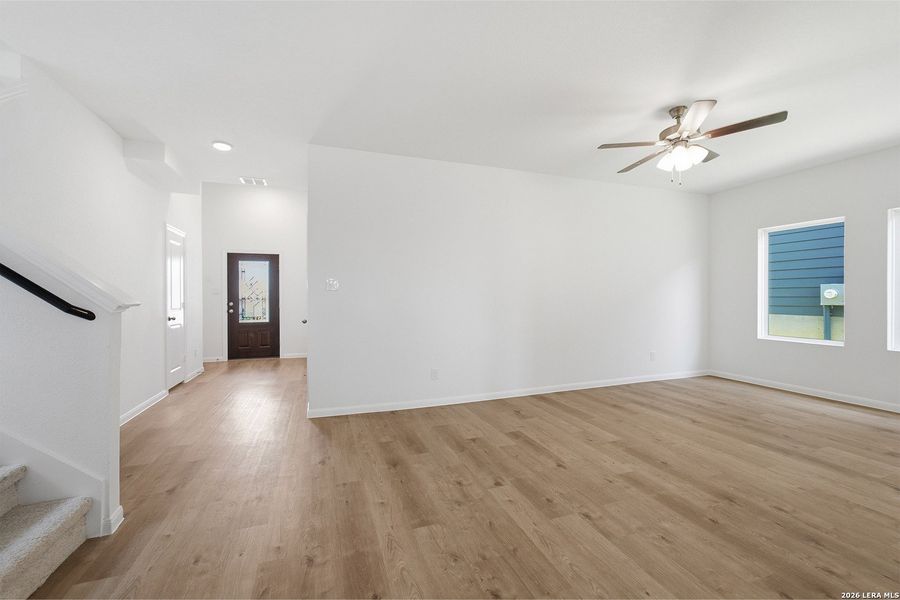 Spacious, unfurnished interior of a new home in Willow View, Converse (Image 26). Spacious, unfurnished interior of a new home in Willow View, Converse (Image 26).