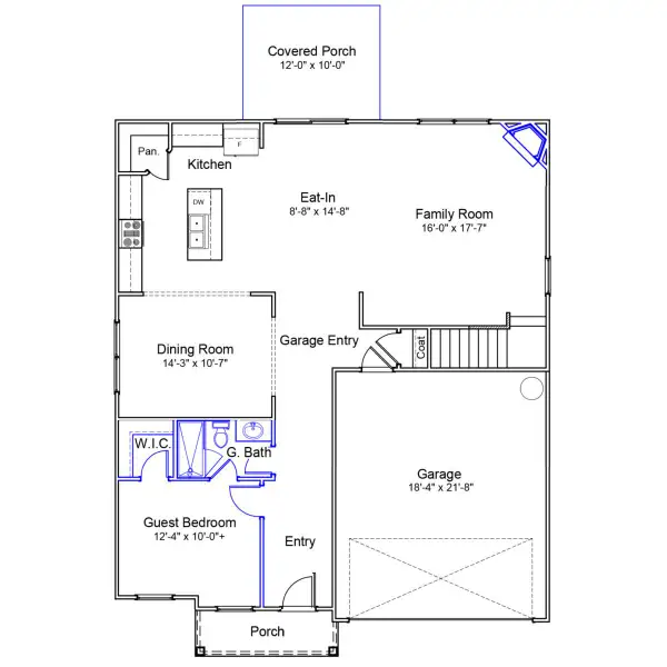 2D floor plan layout of this home in Winston Ridge, Youngsville, NC (Image 2). 2D floor plan layout of this home in Winston Ridge, Youngsville, NC (Image 2).
