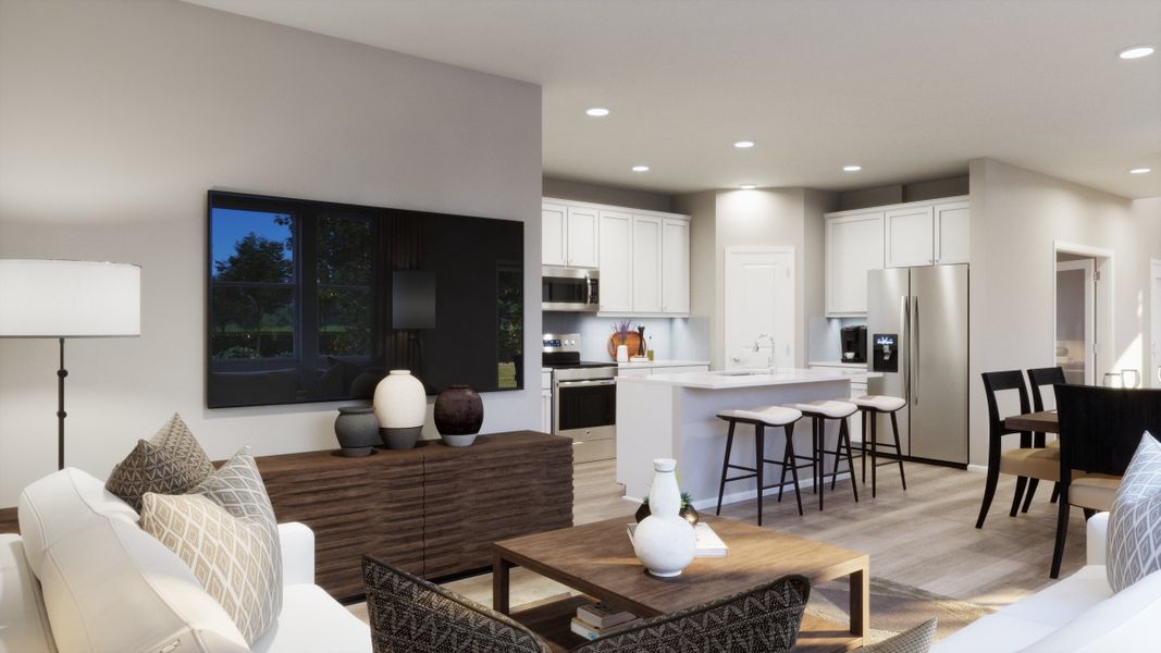 Representative furnished interior of a home built from the 2215 by Risewell Homes in Windler, Aurora (Image 13). Representative furnished interior of a home built from the 2215 by Risewell Homes in Windler, Aurora (Image 13).