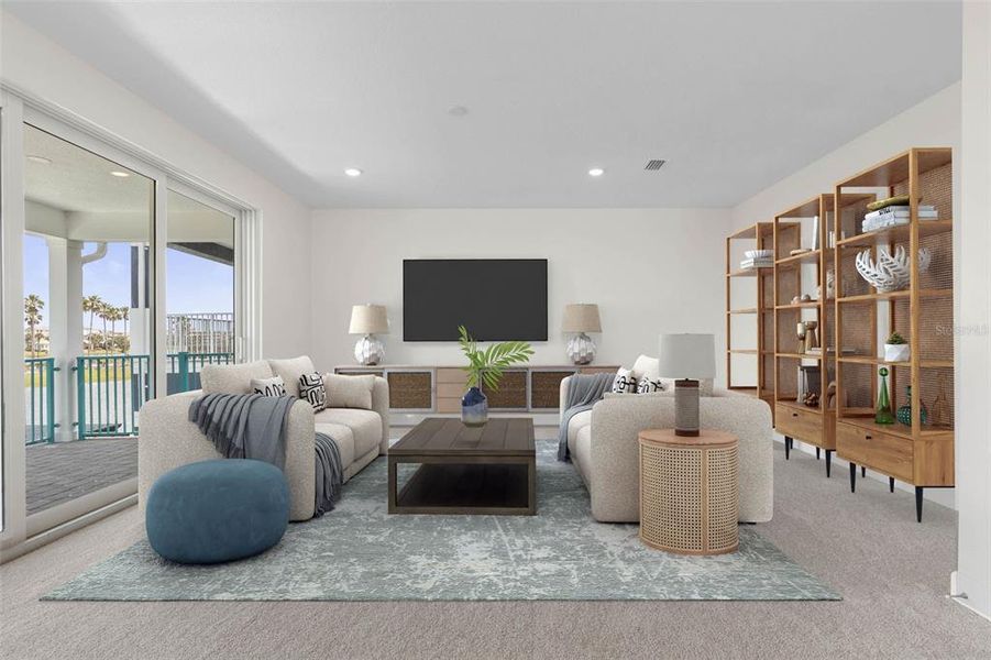 Furnished interior view inside a new home in , Palm Coast (Image 18).
