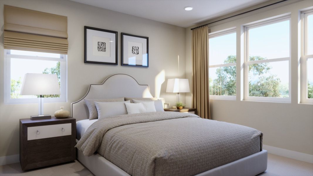 Representative furnished interior of a home built from the 2502 by Risewell Homes in Harvest Crossing, Aurora (Image 10).