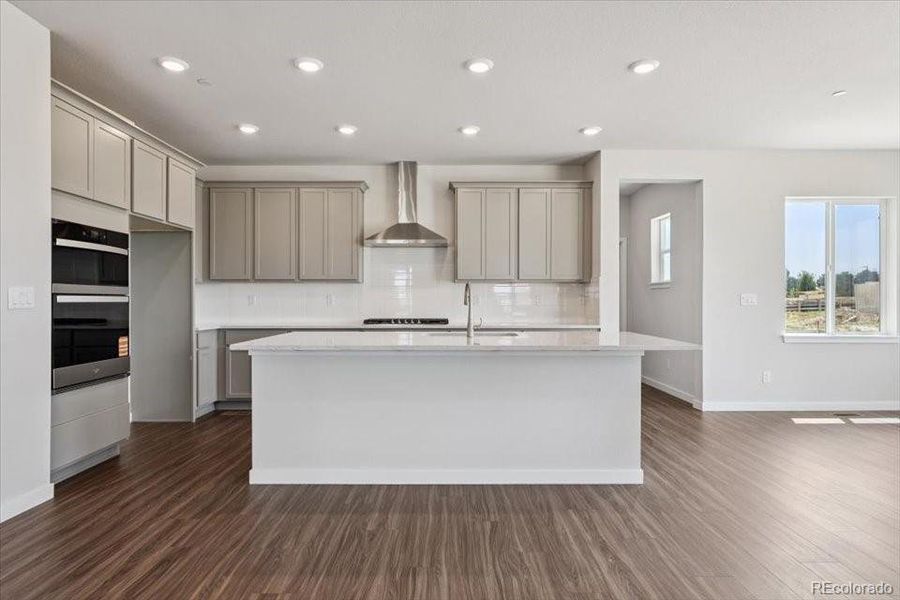 Furnished interior view inside a new home in Prestige Collection at Parkdale Commons, Erie (Image 12). Furnished interior view inside a new home in Prestige Collection at Parkdale Commons, Erie (Image 12).