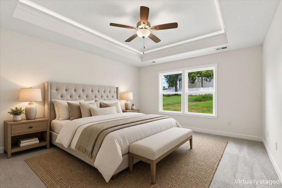 Furnished interior view inside a new home in Davis Heights, Inman (Image 9). Furnished interior view inside a new home in Davis Heights, Inman (Image 9).
