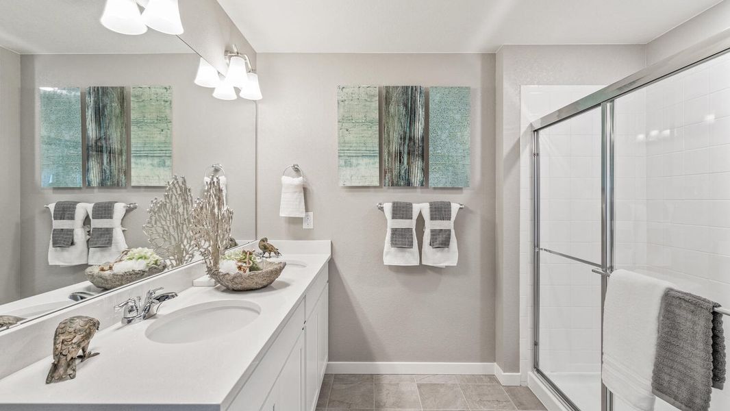 Furnished interior view inside a new home in Silver Peaks, Lochbuie (Image 18). Furnished interior view inside a new home in Silver Peaks, Lochbuie (Image 18).