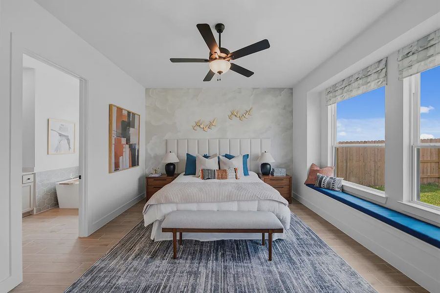Representative furnished interior of a home built from the Laramie by Chesmar Homes in Sunterra, Katy (Image 25). Representative furnished interior of a home built from the Laramie by Chesmar Homes in Sunterra, Katy (Image 25).
