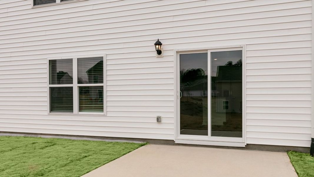 Representative exterior details of a home built from the HAYDEN by D.R. Horton in Wilson's Ridge, Wilson's Mills (Image 3).