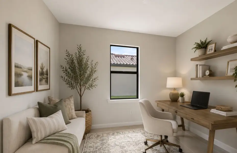 Furnished interior view inside a new home in Del Webb Naples, Ave Maria (Image 12).
