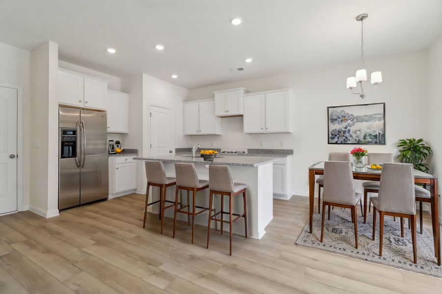 Representative furnished interior of a home built from the Hidden Creek II by Great Southern Homes in Worthington, Hephzibah (Image 7).