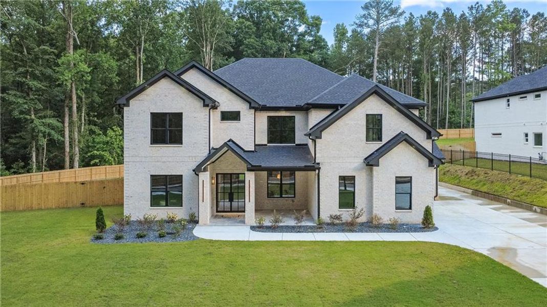 Front exterior of a new home in , Grayson, GA, highlighting curb appeal (Image 29). Front exterior of a new home in , Grayson, GA, highlighting curb appeal (Image 29).