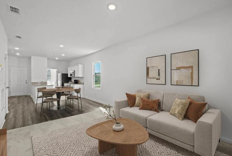 Furnished interior view inside a new home in , Ridgeville (Image 4). Furnished interior view inside a new home in , Ridgeville (Image 4).