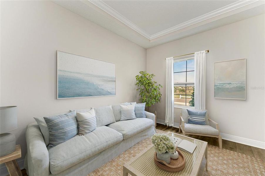 Furnished interior view inside a new home in Two Rivers, Zephyrhills (Image 16). Furnished interior view inside a new home in Two Rivers, Zephyrhills (Image 16).