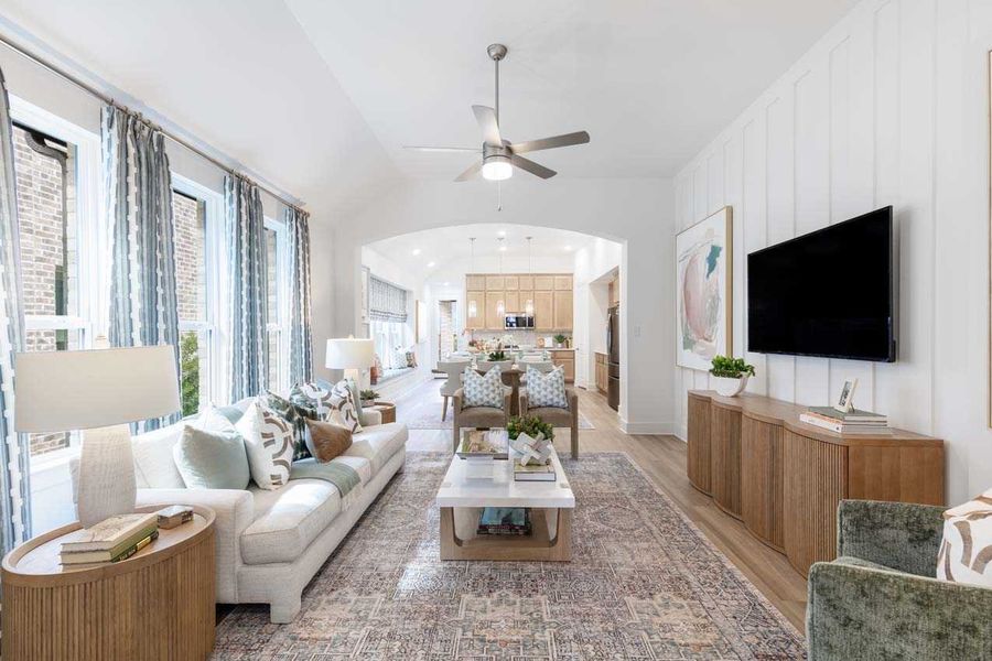 Representative Family Room - some options shown