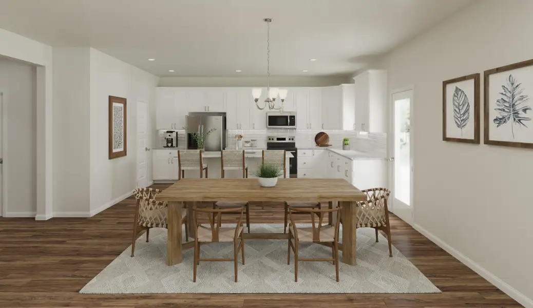 Furnished interior view inside a new home in The Groves of Berkeley, Moncks Corner (Image 6).