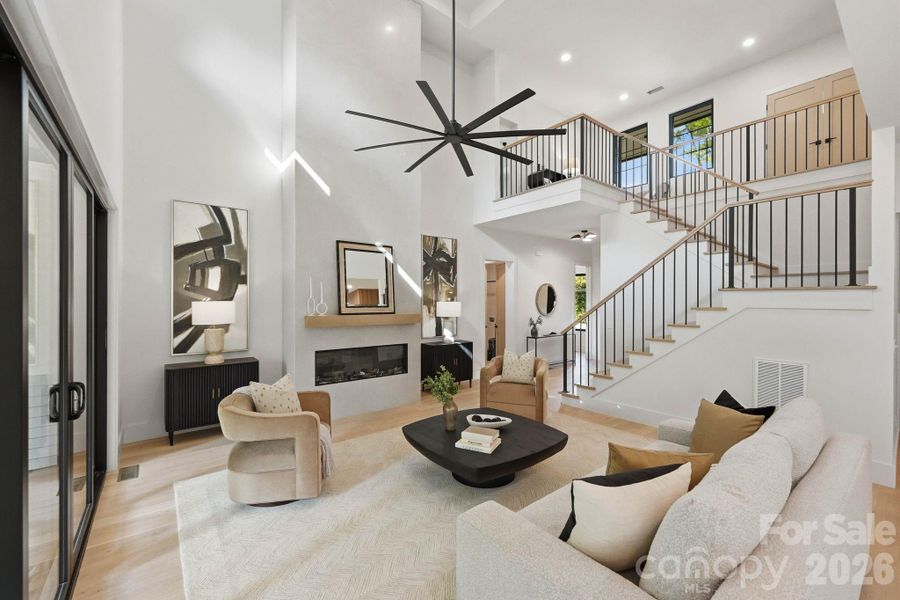 Furnished interior view inside a new home in , Charlotte (Image 38).