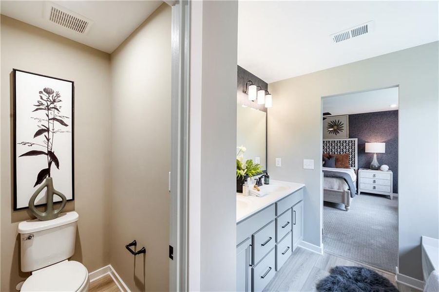 Furnished interior view inside a new home in Crossvine Estates, Braselton (Image 14). Furnished interior view inside a new home in Crossvine Estates, Braselton (Image 14).