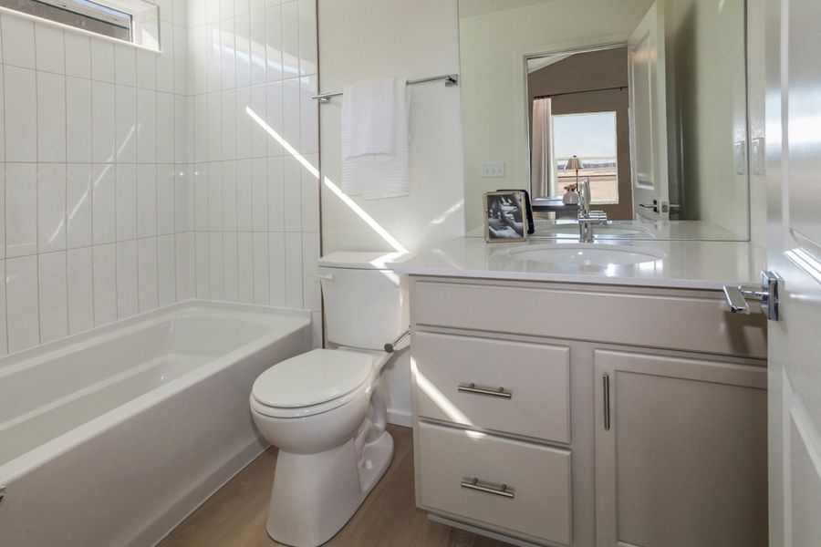 Representative furnished interior of a home built from the Magnolia by Hartford Homes in Bloom, Fort Collins (Image 35).