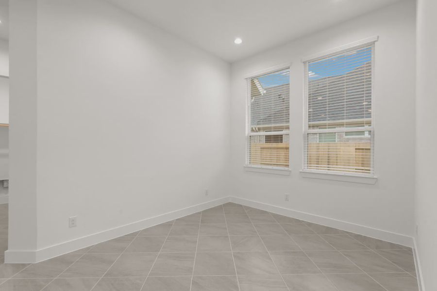 Representative unfurnished interior of a home built from the Palmer by Chesmar Homes in Riceland Alley Loads, Mont Belvieu (Image 37).