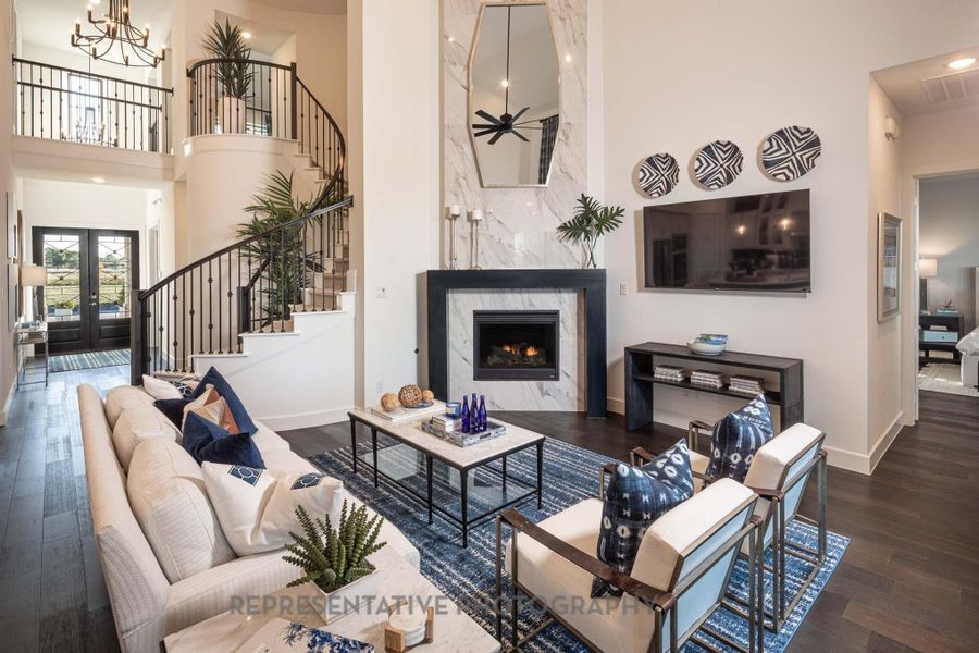 Furnished interior view inside a new home in Jordan Ranch: 65ft. lots, Fulshear (Image 11).